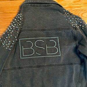 Brand new Backstreetboys studded blue Jean jacket